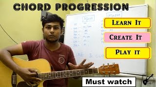 Tutorial 9Chord Progression LessonHow to create itBeginner Acoustic Guitar Lesson [upl. by Adlez446]