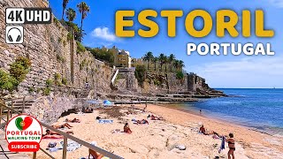 🇵🇹 4K WALK Estoril Cascais Portugal Walking Tour August 2023 [upl. by Dier]