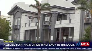 Alleged Fort Hare crime ring back in the dock [upl. by Lobiv]