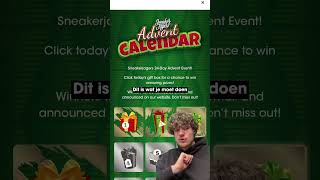 Maak 24 dagen lang kans op te gekke prijzen in de Sneakerjagers app giveaway sneakers [upl. by Ainot]