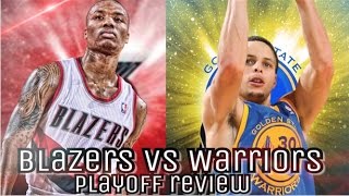 Warriors vs Blazers PLAYOFF PREDICTIONPREVIEW [upl. by Nidnerb]