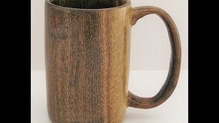 Woodturners Journal Coffee Mug Turned from Black Walnut [upl. by Garlanda204]