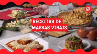 4 Receitas de Massas Inovadoras Você vai AMAR  Receitas salgadas  Delicioso [upl. by Oelc379]