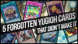 Top 5 Forgotten YuGiOh Cards amp Honorable Mentions [upl. by Gracye]