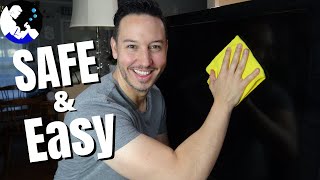 The Safest Way to Clean a Tv Screen [upl. by Easlehc]