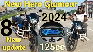 New Hero Glamour 125cc 2024 🚀 Price Mileage Full Details Review Top Model [upl. by Ahsircal]