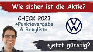 Volkswagen Aktienanalyse 2023 Wie sicher ist die VW Aktie günstig bewertet [upl. by Naeerb]