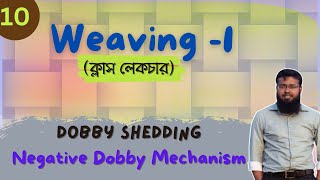 Weaving 1 Lecture 10  Dobby Shedding  Hattersley or Keighley Negative Dobby Shedding Mechanism [upl. by Maurizio]