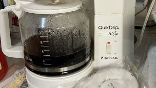 OLD WEST BEND COFFEE MAKER IS BETTER THAN THE NEW COFFEE MAKERS  Brewing Coffee Vlog 4K [upl. by Benge]