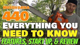 Is Husqvarna 440 Chainsaw the best Review Husky 440e How to Start vs Stihl MS261 20” 18” starting [upl. by Nuli]