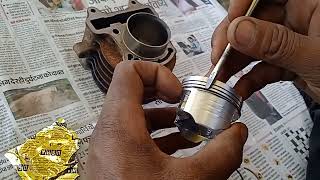 Honda activa ka ring piston kaise set kare rahul auto motivational [upl. by Drhcir]