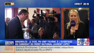 Brignoles  Débat de Marion Maréchal Le Pen FN et David Assouline PS après la victoire du FN [upl. by Octave]