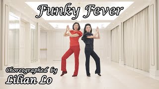 Funky Fever  line and circle dance by Lilian Lo Improver 135 Circle dance 253 Tutorial [upl. by Glynias]