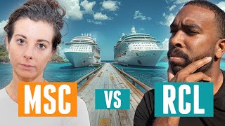 We Tried Two Cruise Ships At The Same Time  Royal Caribbean vs MSC [upl. by Nalhsa]