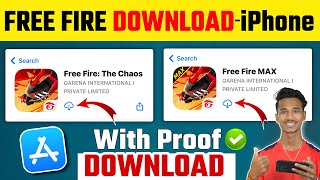 Free fire amp Free Fire Max DOWNLOAD in iPhone to iPad 2024  iPhone me Free Fire Download kaise kare [upl. by Atiugram]