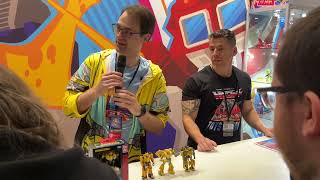 New studio series transformer reveals at MCM comic con London Bumblebee Optimus prime Apelinq live [upl. by Larrabee]