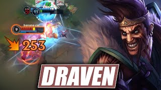 Wild Rift Draven Gameplay in Season 10 Build amp Runes [upl. by Jillie]