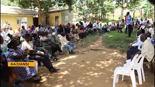 Wakiso district officials conduct a consultative meeting  Residents encroached on the road reserve [upl. by Lewert]