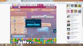 TUTO Comment tricher dans diamond dash facebook [upl. by Assetak]