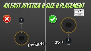 BGMI Reverse Joystick Setup  Best Joystick Size amp Placement BGMI amp PUBG  Fastest Joystick Setting [upl. by Edniya669]