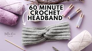 Crochet a Headband in Just 60 Minutes Fast and Easy Crochet For Beginners [upl. by Yracaz413]