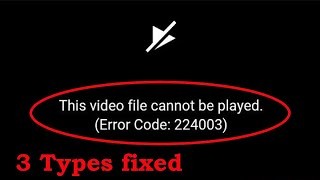 Fix This Video File Cannot be Played Error Code 22403 in Google Chrome [upl. by Nortal]