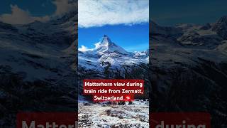 matterhorn view during train ride from zermatt switzerland [upl. by Hausmann601]