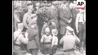 GERMAN KIDS MARCH PAST HITLER  SOUND [upl. by Allertse857]