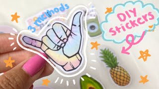 3 Ways to Make DIY Stickers  Using Stuff You Have At Home [upl. by Amann91]