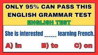 30 English Grammar Test ✍️ 95 CANNOT PASS THIS ENGLISH GRAMMAR Quiz challenge [upl. by Ilysa]