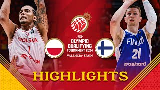 Poland 🇵🇱 and Finland 🇫🇮 treated us to a thriller in Valencia  Highlights  FIBA OQT 2024 Spain [upl. by Deelaw]