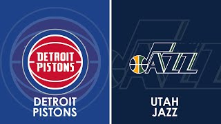 Detroit Pistons vs Utah Jazz NBA Live Scoreboard [upl. by Anahpos]