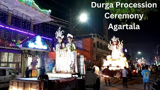 Maa Durga  Procession  Agartala  India [upl. by Debbi]