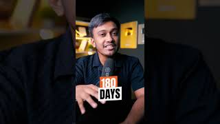 DARE to take up THE 180 DAYS CHALLENGE shortsindia millionairemindset viralvideo [upl. by Ecirtnahc]