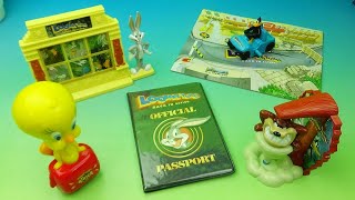 2003 LOONEY TUNES BACK IN ACTION set of 5 WENDYS MOVIE COLLECTIBLES VIDEO REVIEW [upl. by Willette28]