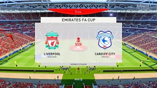 FIFA 22  Liverpool vs Cardiff City  FA Cup 202122  Full Gameplay [upl. by Alrad611]