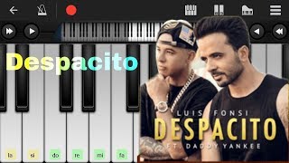 تعليم عزف اغنية ديسباسيتو بطريقة سهلة learn play despacito on piano very easy tutorial [upl. by Woodson]