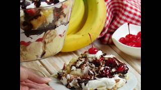 Banana Split Trifle  Dessert [upl. by Zachery]