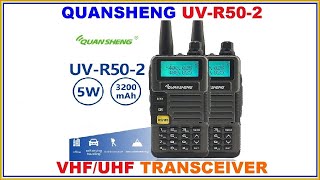 QUANSHENG UVR502 Transceiver Detailed Review [upl. by Etnuhs]