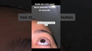 Huile de ricin pour les cils et sourcils shorts [upl. by Iaj120]