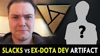 Slacks vs exDota dev — Artifact tournament PAX 2018 [upl. by Canada110]