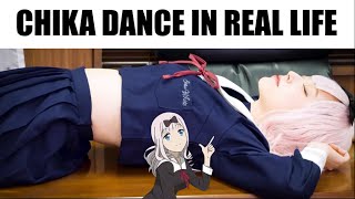 CHIKA DANCE FULL ANIME in real life Cosplay Dance Fujiwara [upl. by Rojam]