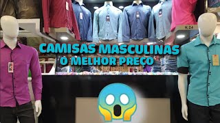 CAMISARIA MASCULINA SOCIAL MELHOR PREÇO MODA CENTER SANTA CRUZ CAPIBARIBE PERNAMBUCO [upl. by Wera]