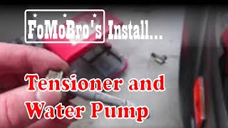 How to install timing belt tensioner water pump in 20042009 Hyundai Tucson [upl. by Artair562]