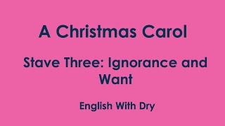 Charles Dickens  A Christmas Carol  Ignorance and Want [upl. by Ecinrahs]