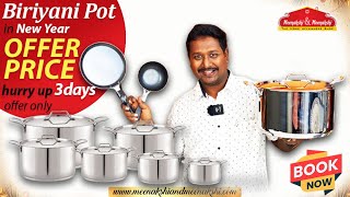 Biriyani Pot in New Year Offer Price hurry up 3 days offer only [upl. by Fidel148]