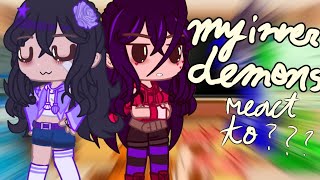 my inner demons react to aphmau funny momentsgachayannaxx my inner demons [upl. by Nnilsia902]