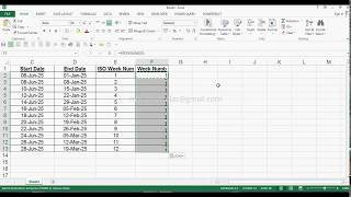 Difference between ISOWEEKNUM and WEEKNUM formula in MS Excel 2013 [upl. by Ripley642]