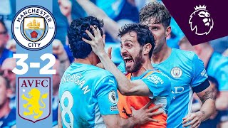 HIGHLIGHTS  Man City 32 Aston Villa  CHAMPIONS AGAIN  Gundogan two goals amp Rodri [upl. by Weisman]