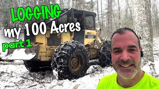 Logging my 100 Acre Property [upl. by Justinian]